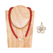 BIG FLOWER NACRÉE  — Collier Big Jumbo