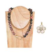 BIG FLOWER NACRÉE  — Collier Big Jumbo