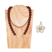 BIG FLOWER NACRÉE  — Collier Big Jumbo