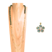 Dualité Sautoir — Big Flower Irisée