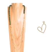 Dualité Sautoir — Cœur Perlé