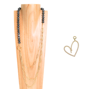 Dualité Sautoir — Cœur Perlé