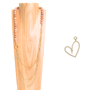 Dualité Sautoir — Cœur Perlé