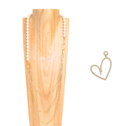 Dualité Sautoir — Cœur Perlé -Perles de Culture