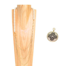 Dualité Sautoir — Diamond Blossom - Perles de Culture