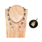 Collier  Jumbo — Scarab Queen- Perles de Culture
