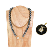Collier  Jumbo — Scarab Queen- Perles de Culture