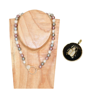 Collier  Jumbo — Scarab Queen- Perles de Culture